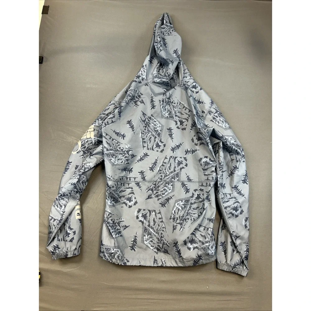 Columbia Men's Lightweight Wind Breaker Jacket Medium Blue Hooded